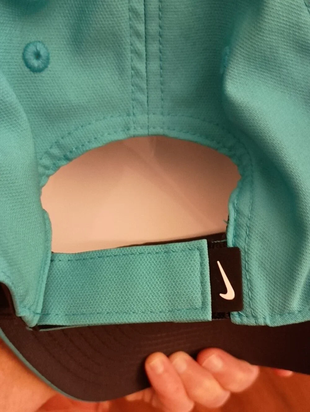 Nike Turquoise Baseball Cap with Black Swoosh